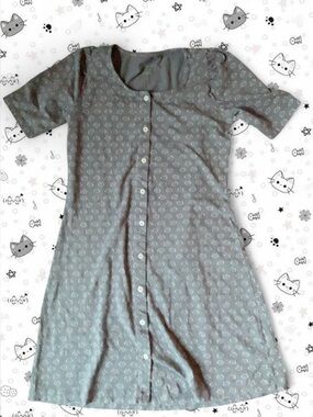 Kate QuinnXLittle Liam grey cat print dress
